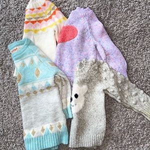 Bundle 4 Girl’s Sweaters